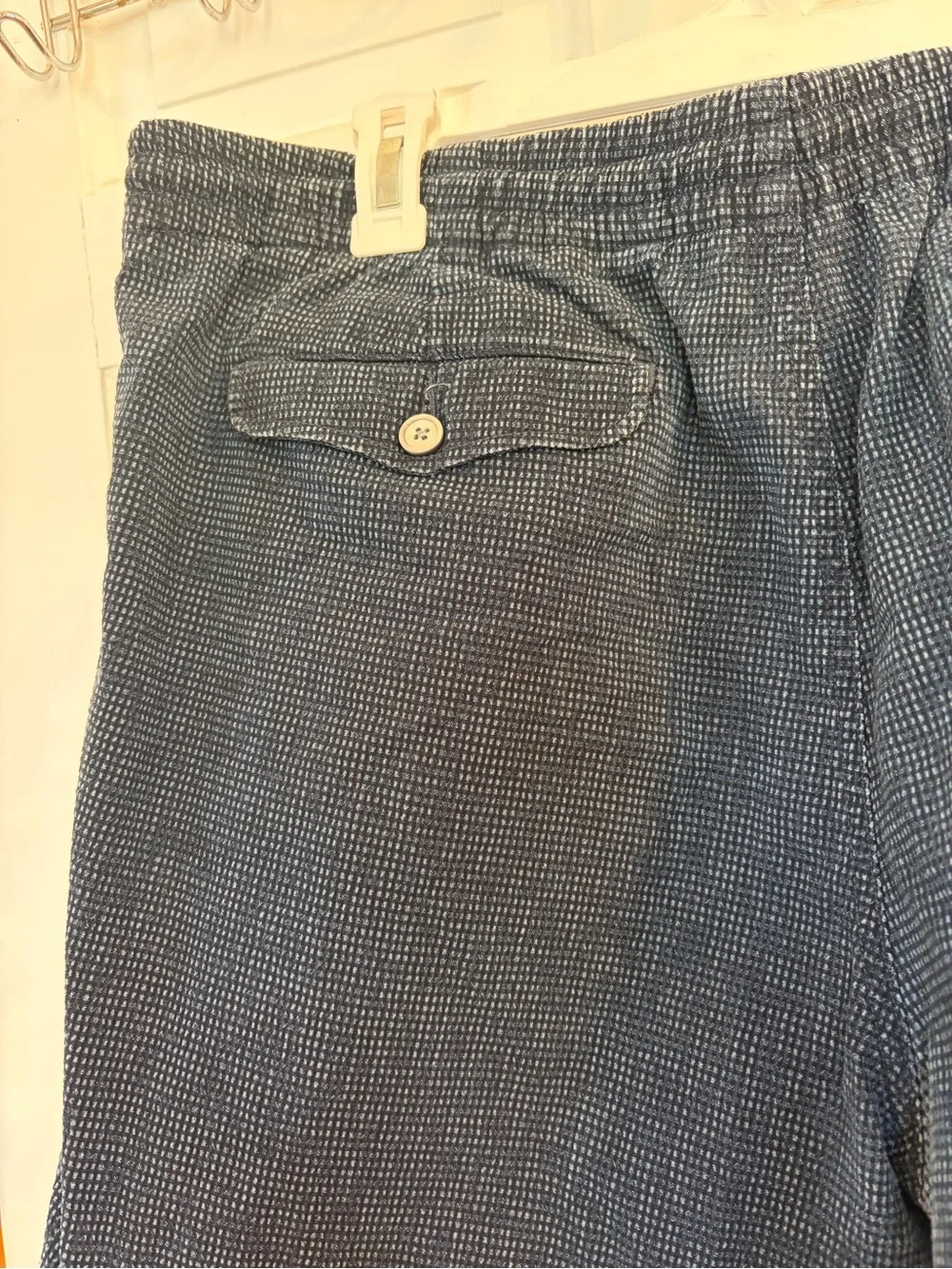Polo by Ralph Lauren XL Navy Textured Men’s Elastic Drawstring Shorts